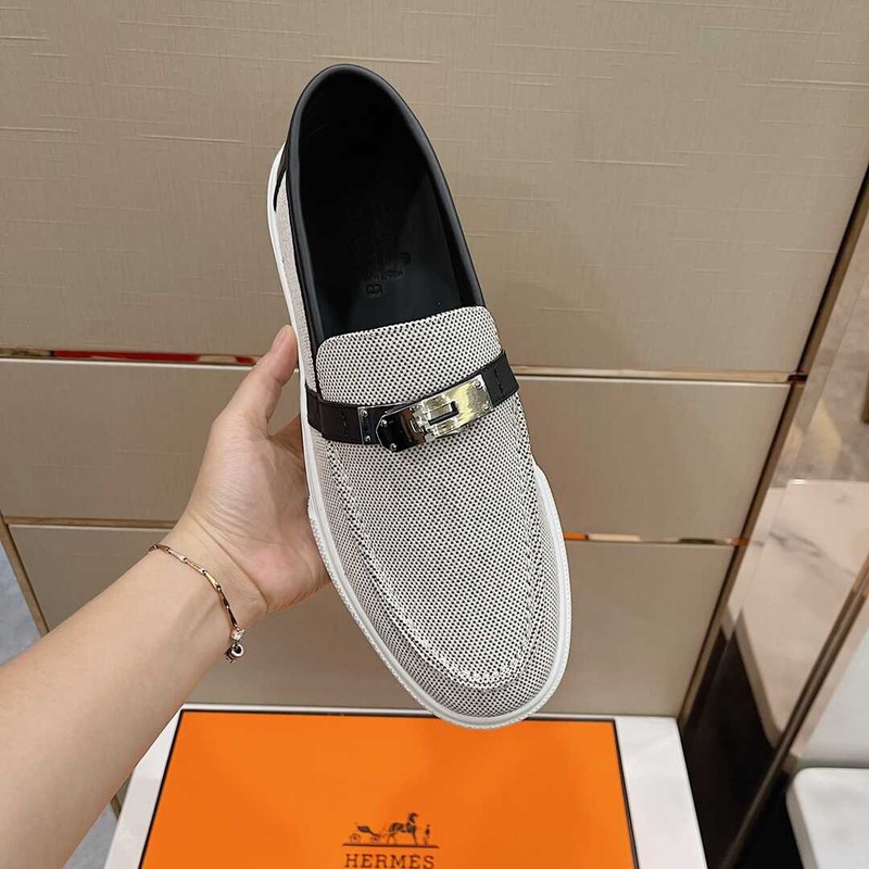 H**mes game slip-on sneaker grey