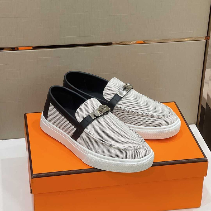 H**mes game slip-on sneaker grey