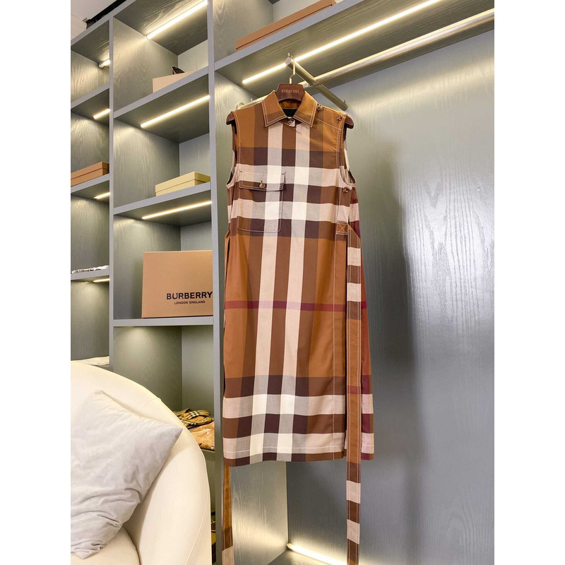 B**rry vintage check sleeveless dress