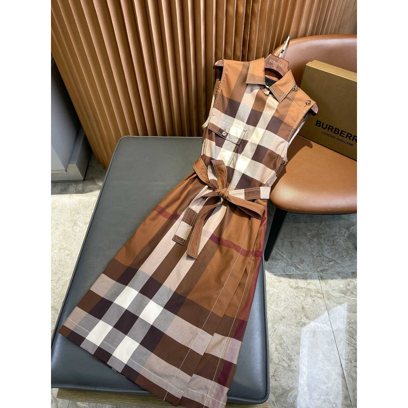 B**rry vintage check sleeveless dress