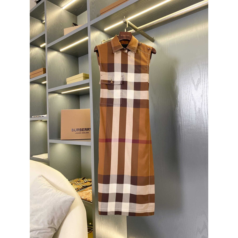 B**rry vintage check sleeveless dress