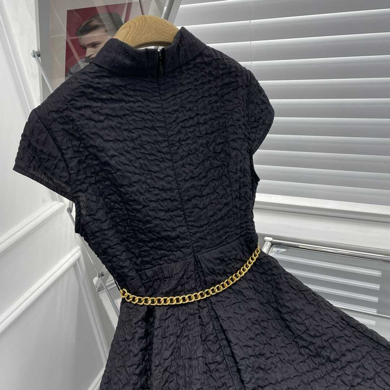 D*or flared dress black