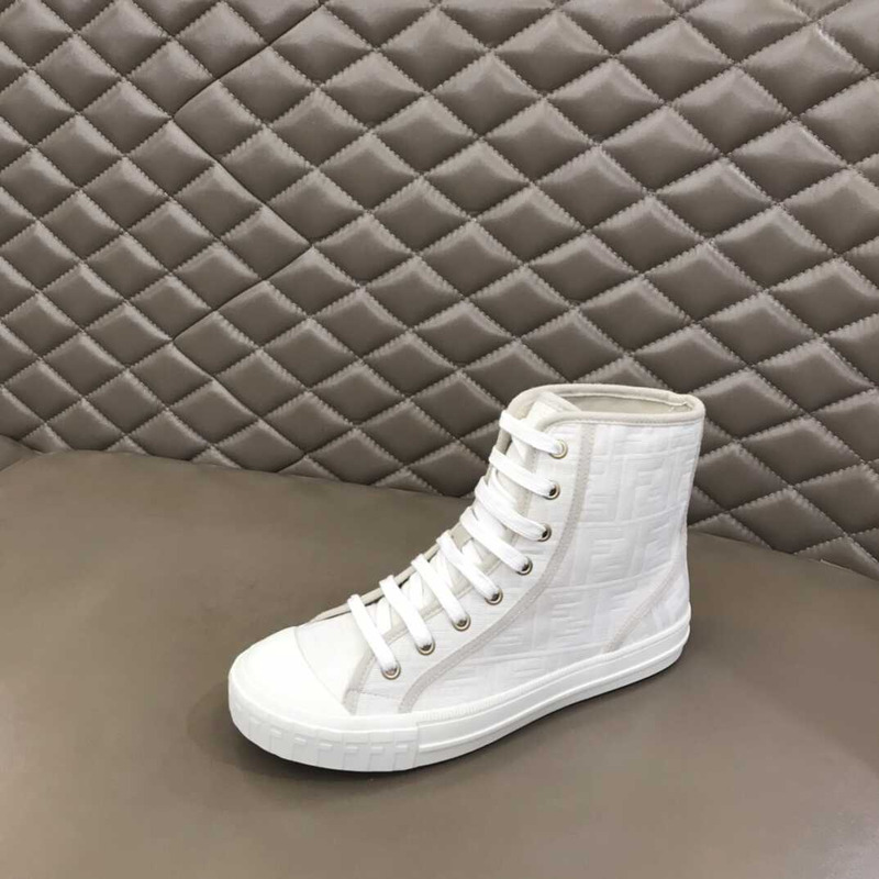 F**di domino canvas sneakers white