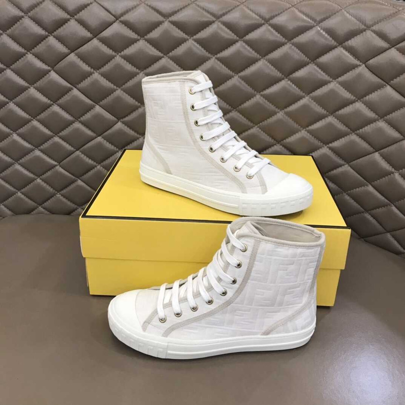 F**di domino canvas sneakers white