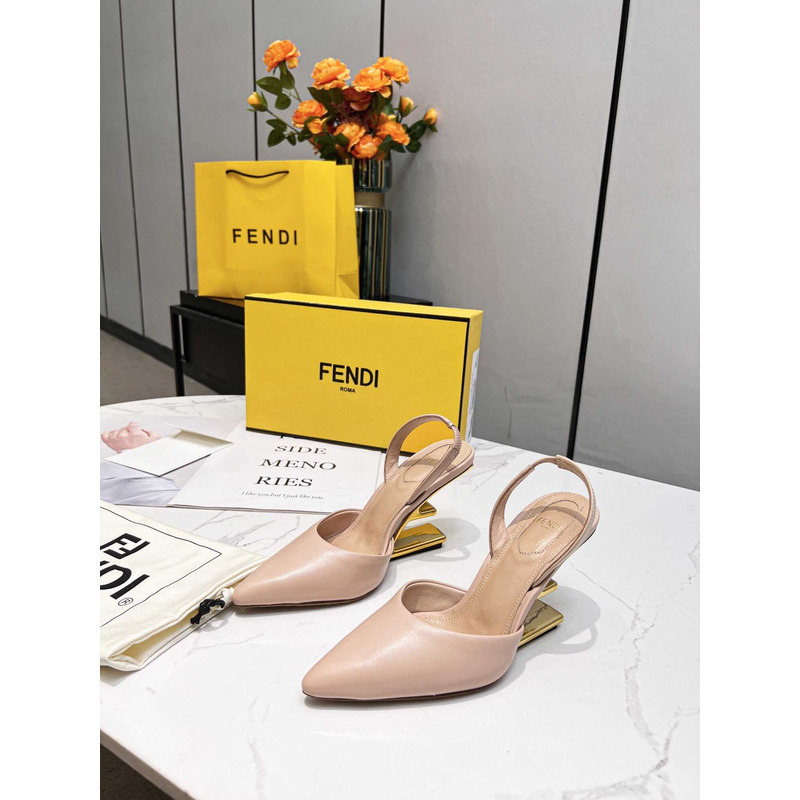 F**di first slingbacks pumps pink