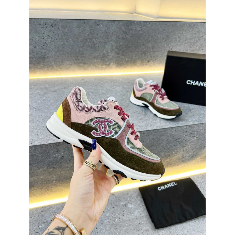 Ch*el low top trainer cc pink