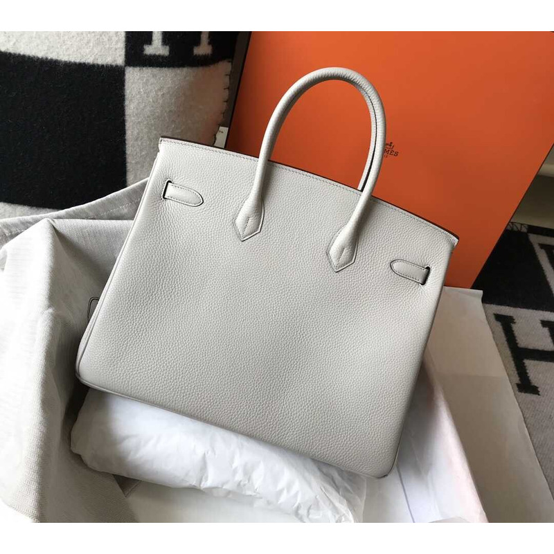 H**mes  birkin togo 35 gris tourterelle gray