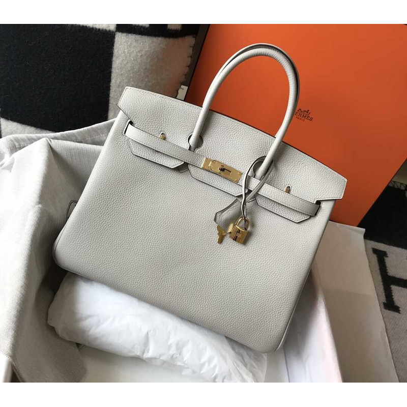 H**mes  birkin togo 35 gris tourterelle gray