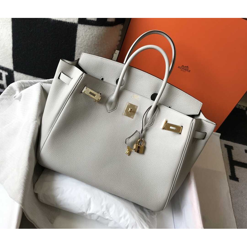 H**mes  birkin togo 35 gris tourterelle gray