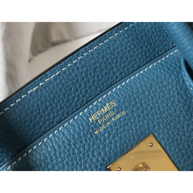 H**mes birkin togo 35 gris tourterelle lake blue