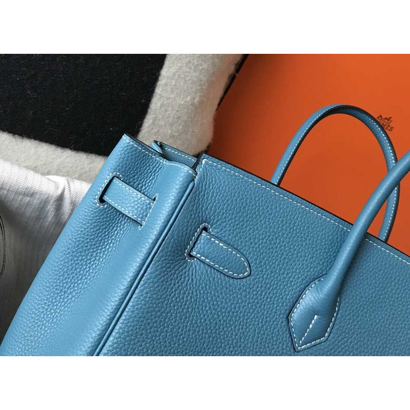 H**mes birkin togo 35 gris tourterelle lake blue