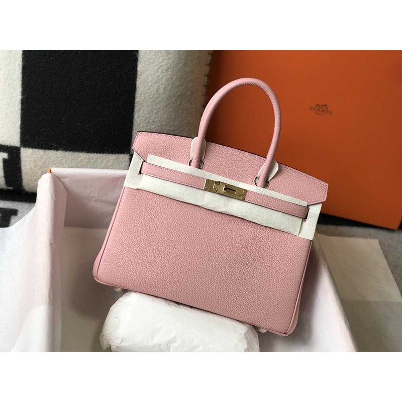 H**mes  birkin togo 35 gris tourterelle pink