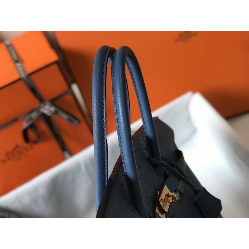 H**mes  birkin togo 35 gris tourterelle blue