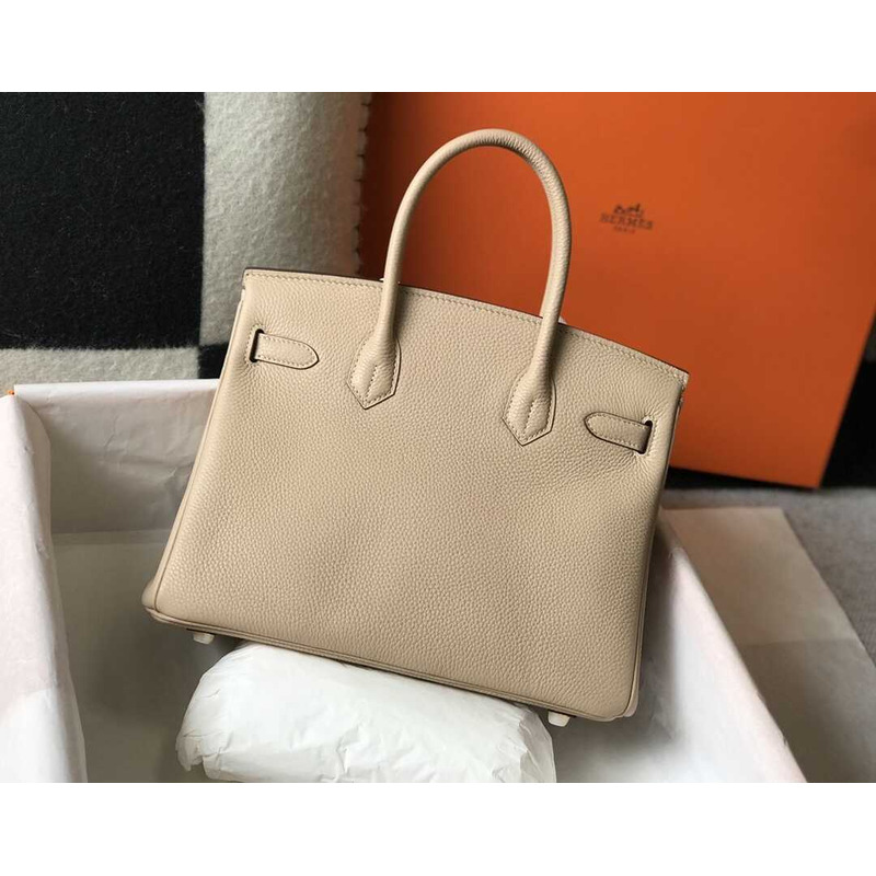 H**mes  birkin togo 35 gris tourterelle beige