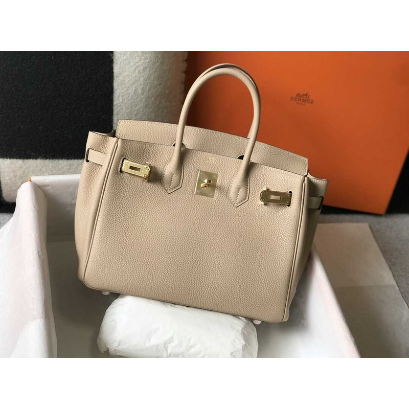 H**mes  birkin togo 35 gris tourterelle beige