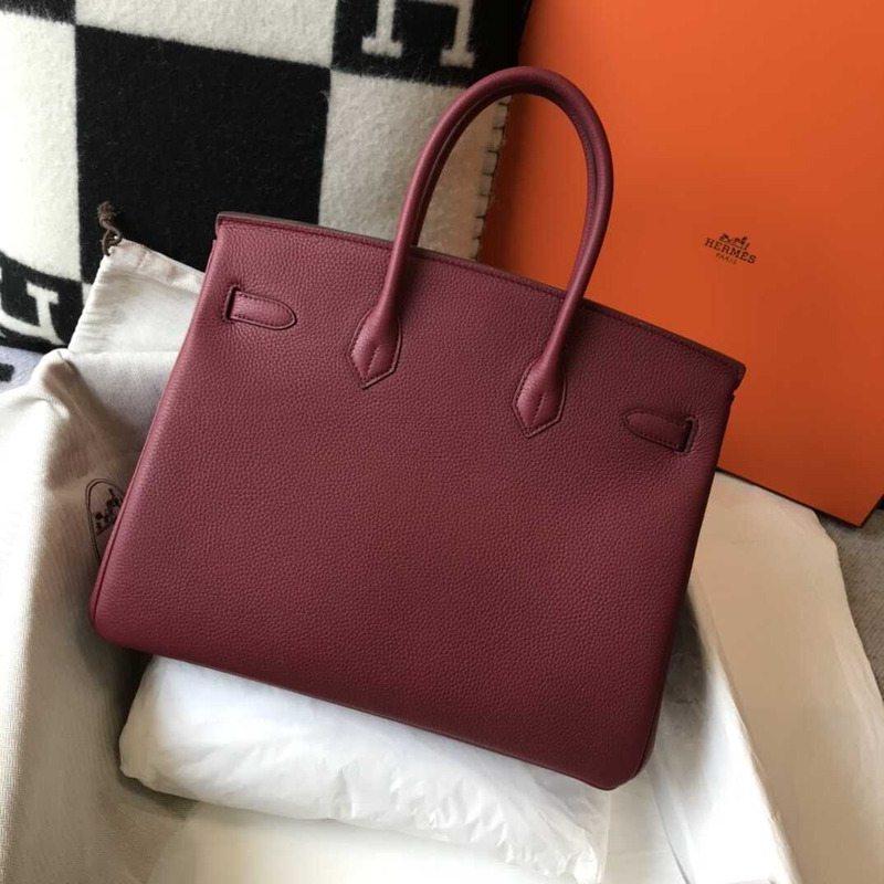 H**mes  birkin togo 35 gris tourterelle red