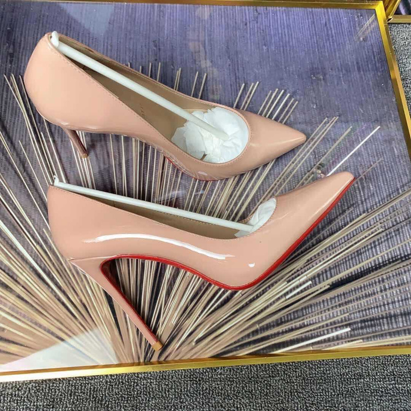 Ch**an louboutin  pigalle leather pumps nude