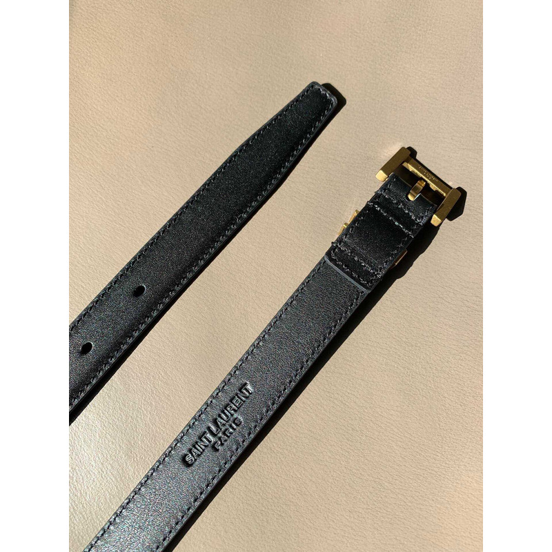 Saint Laurent Monogram Leather Belt