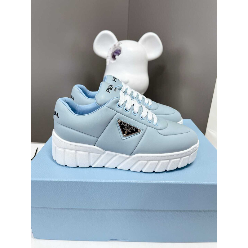 Pra*a leather sneakers blue