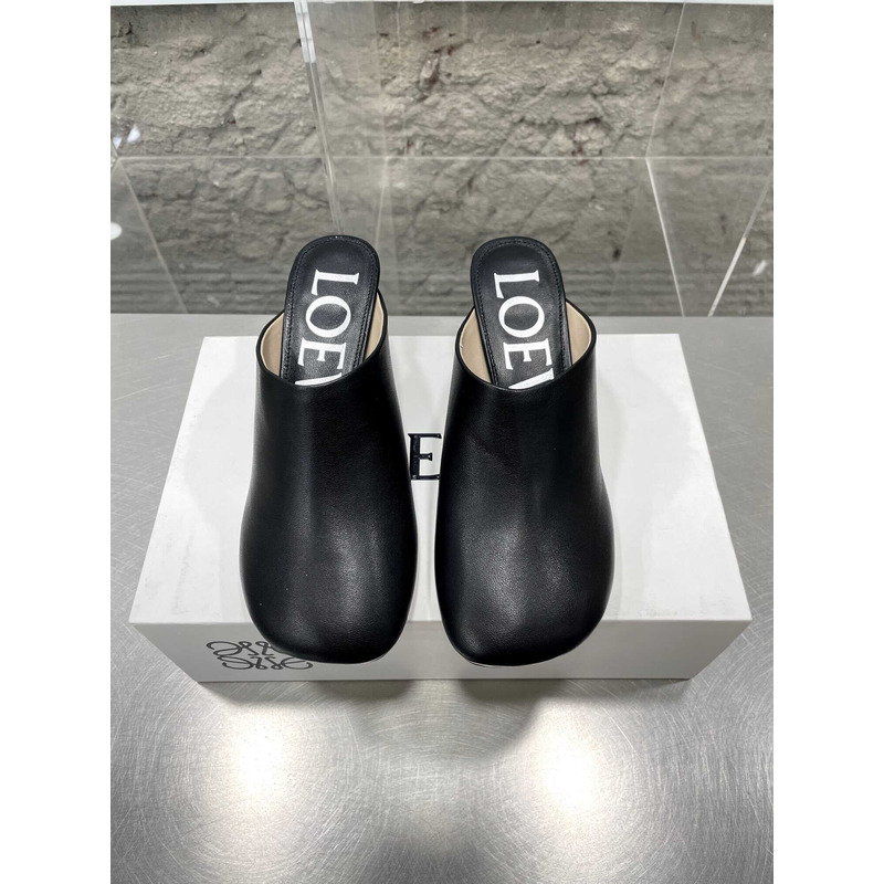 Loewe Women\''s Black Skip-on Toy Mules