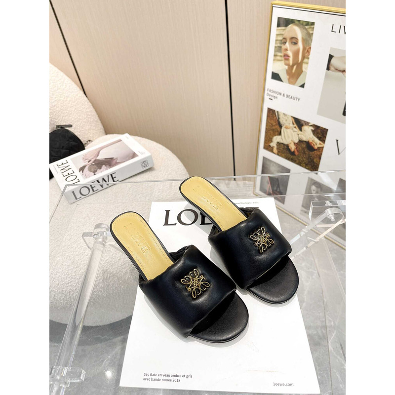 Loewe Padded Anagram Mules Heels