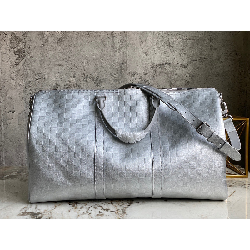 l**is V*t*n keepall bandouliere 50 travel bag silver