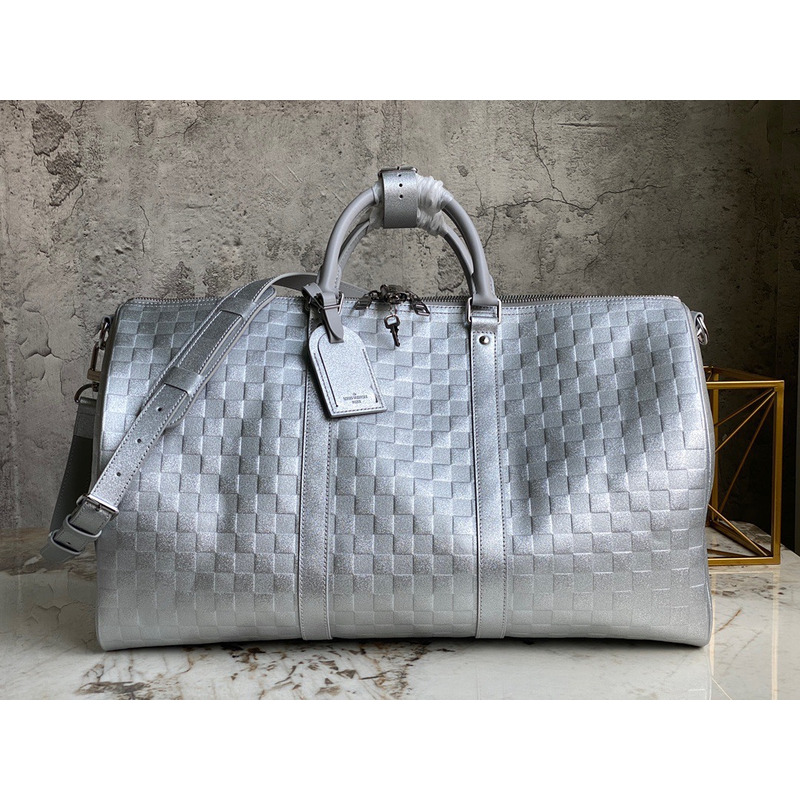 l**is V*t*n keepall bandouliere 50 travel bag silver