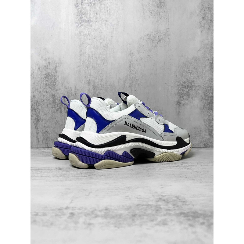 Ba*len*cia*ga white purple triple-s sneaker