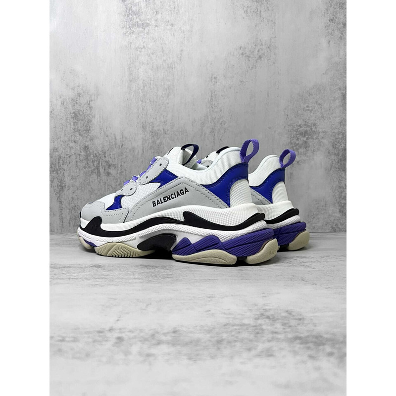 Ba*len*cia*ga white purple triple-s sneaker