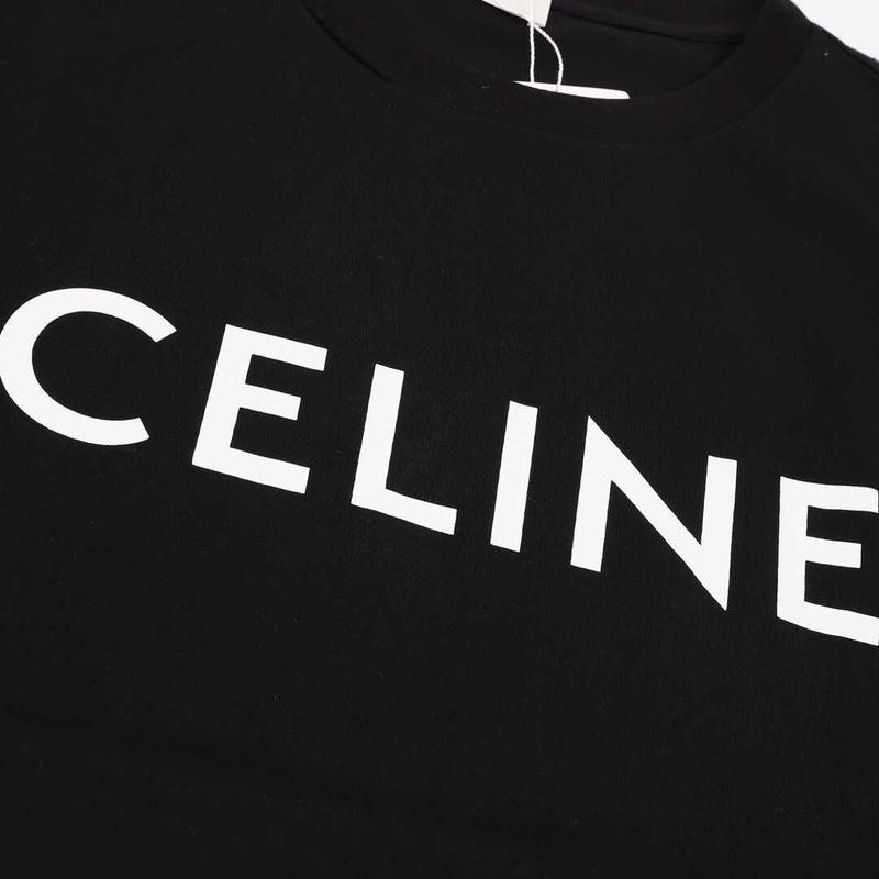 Ce**e cotton logo t shirt black