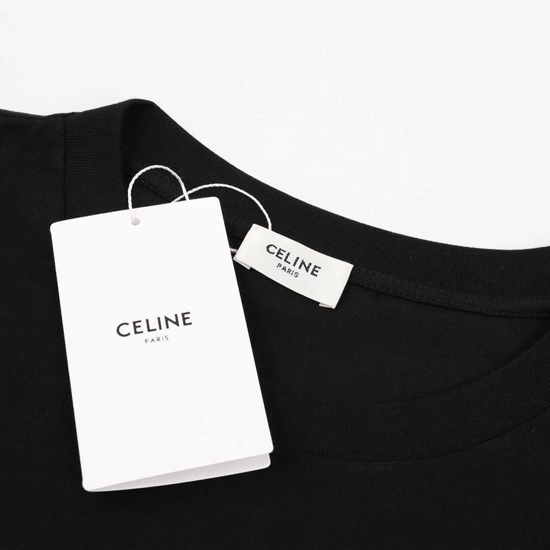 Ce**e cotton logo t shirt black