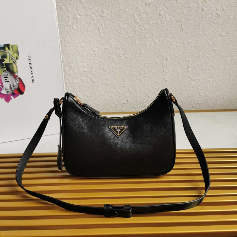 Pra*a 2005 shoulder bag saffiano black