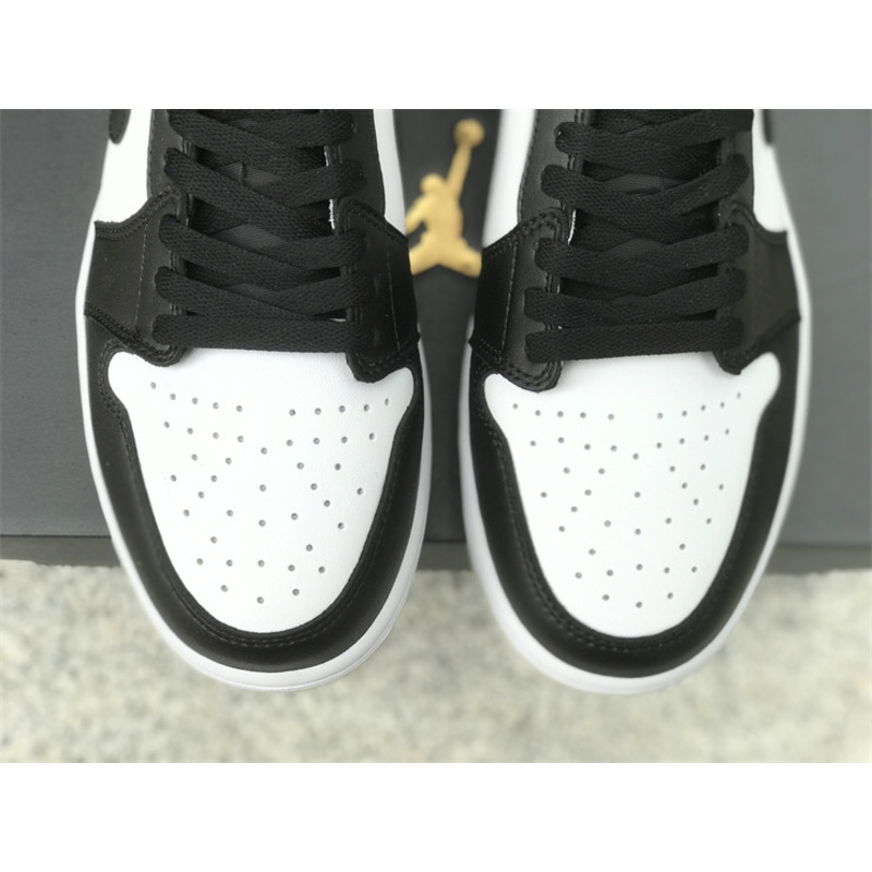 Jordan 1 Low Shadow Toe Sneaker Black White