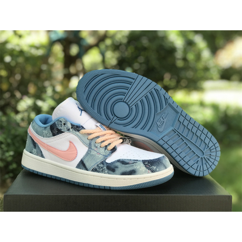 Air Jordan 1 Low Pink And Blue