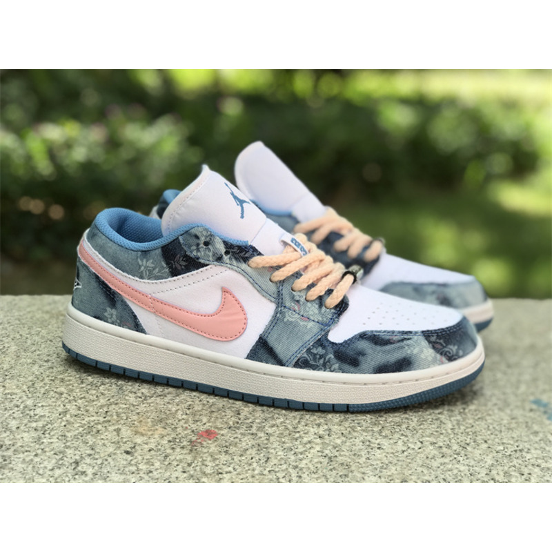 Air Jordan 1 Low Pink And Blue