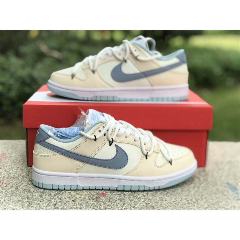 Nike  Air Jordan 1 Low Blue and Beige