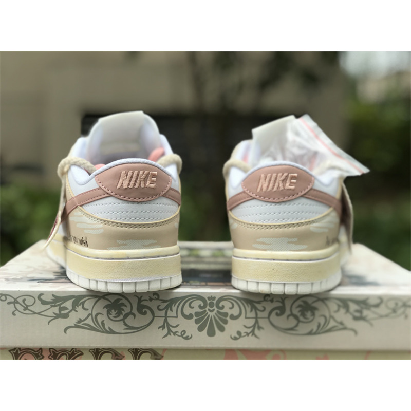 Nike Dunk Low Vintage Vibe Pink And Beige With Stamp