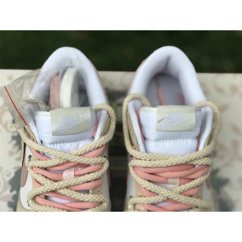 Nike Dunk Low Vintage Vibe Pink And Beige With Stamp