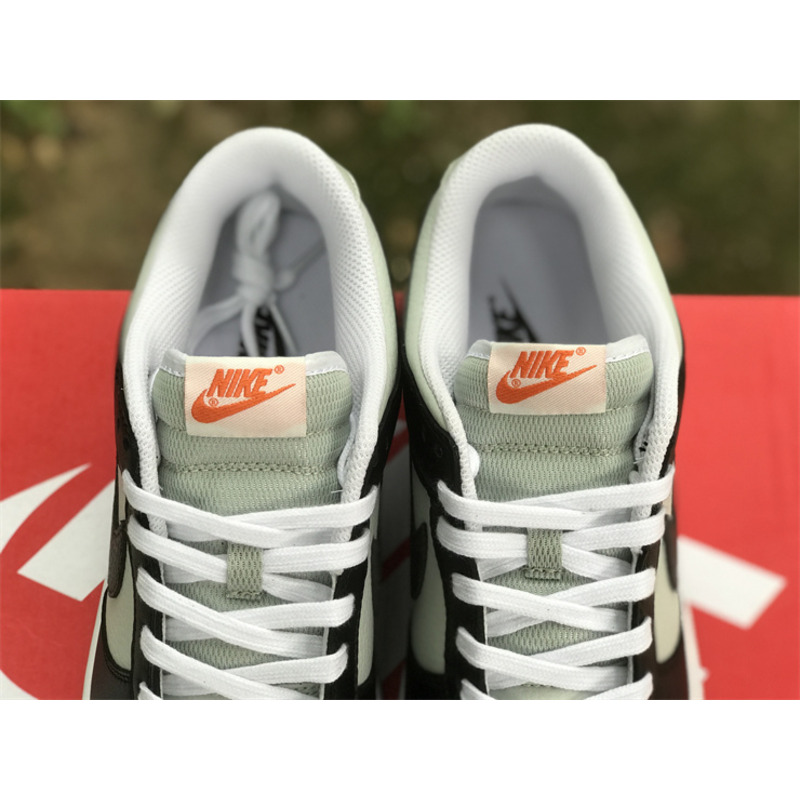 Nike Dunk Low Grey Black Orange Mini Swoosh