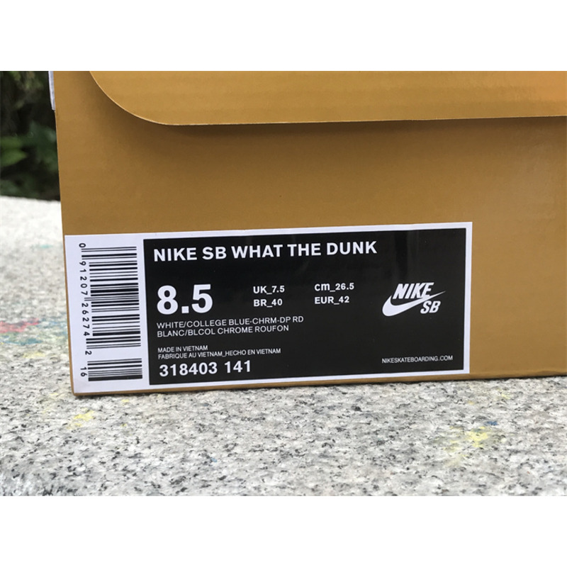 Nike SB What The Dunk Stitching Sneakers