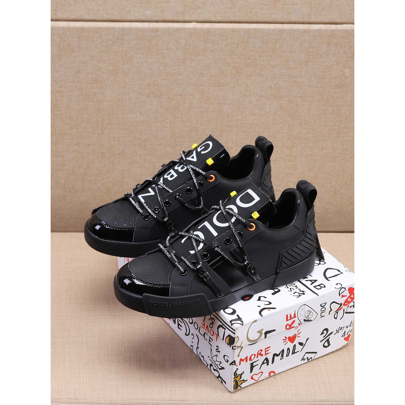 Dolce & Gabbana Portofino Logo Print Sneakers