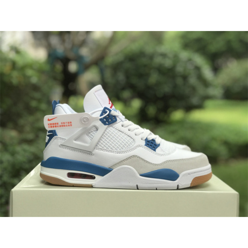 Jordan Retro 4 Sneaker Blue And Grey