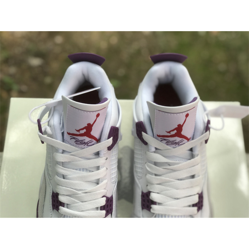 Jordan Retro 4 Sneaker Purple Grey