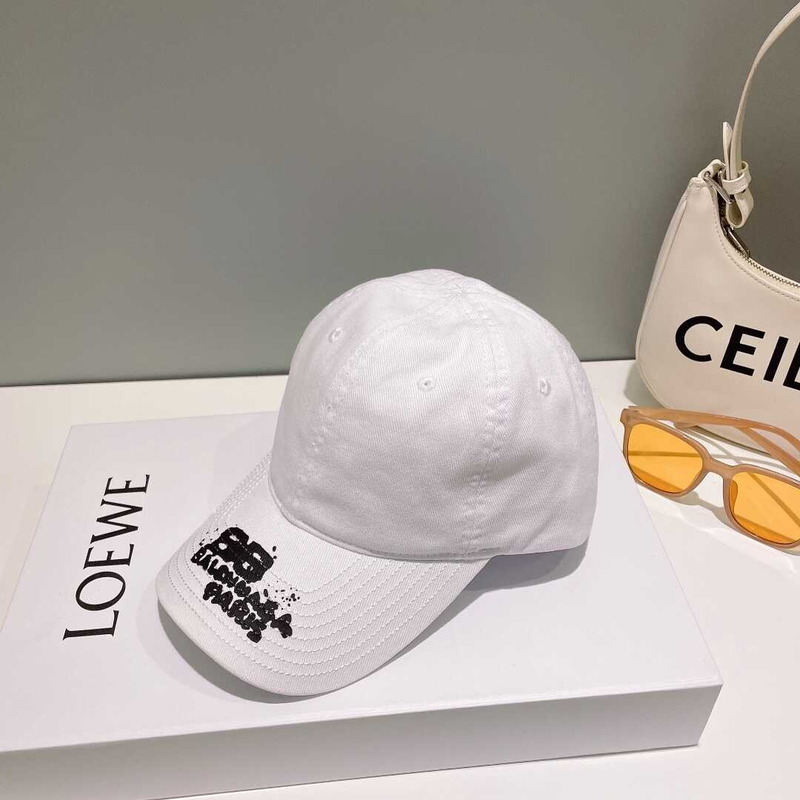 Ba*len*cia*ga bb icon baseball cap white