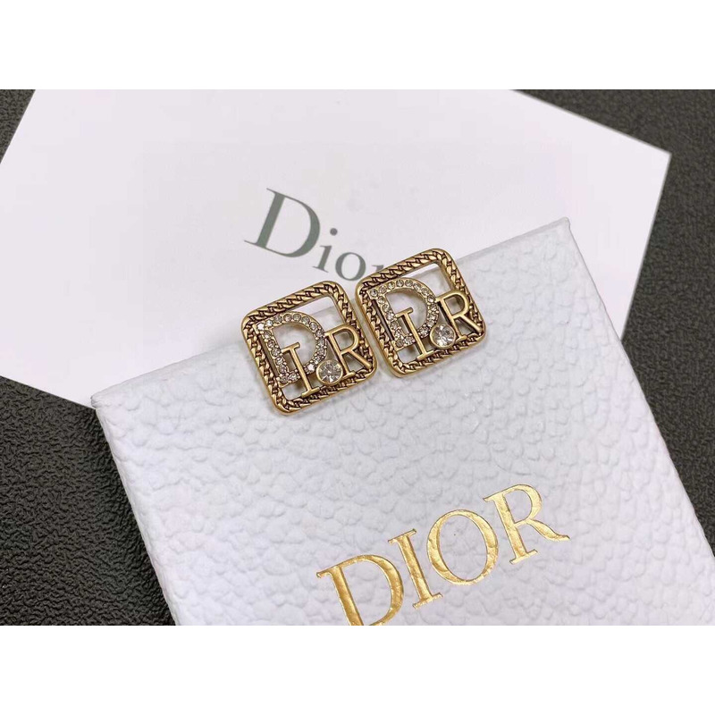 D*or earring square bronze gold