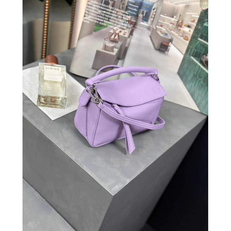 LOEWE Purple Puzzle Mini Shoulder Bag