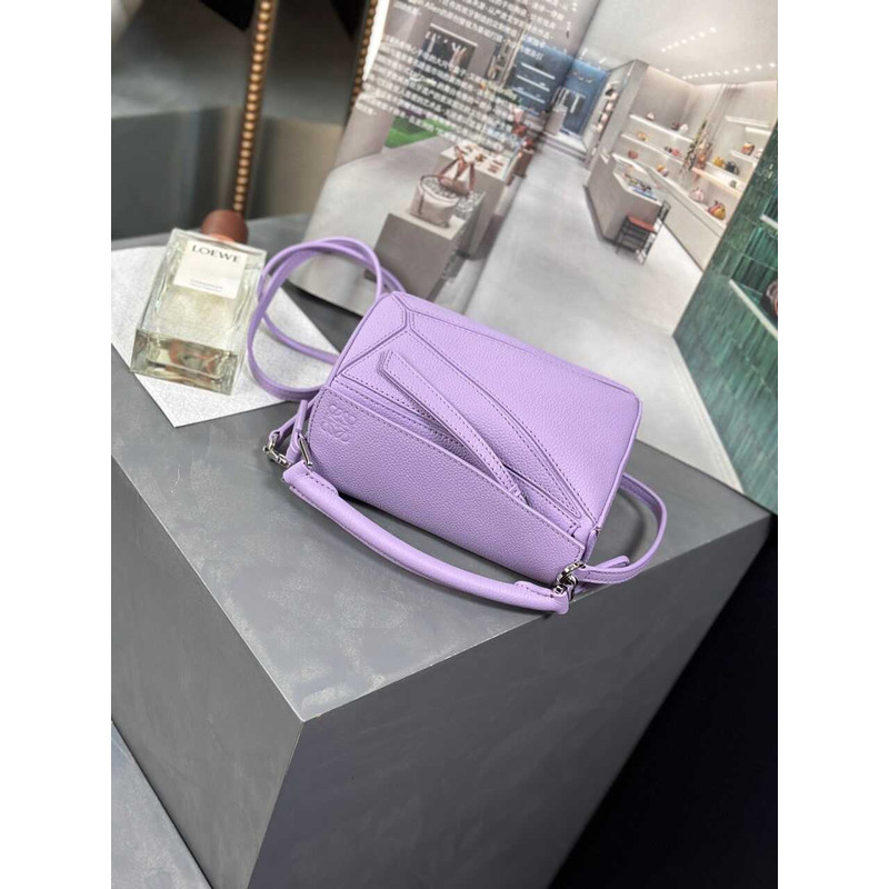 LOEWE Purple Puzzle Mini Shoulder Bag