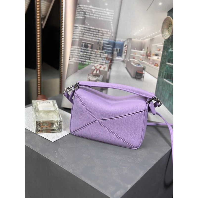 LOEWE Purple Puzzle Mini Shoulder Bag