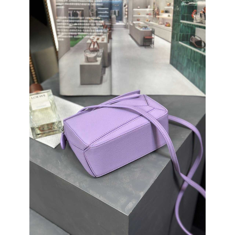 LOEWE Purple Puzzle Mini Shoulder Bag