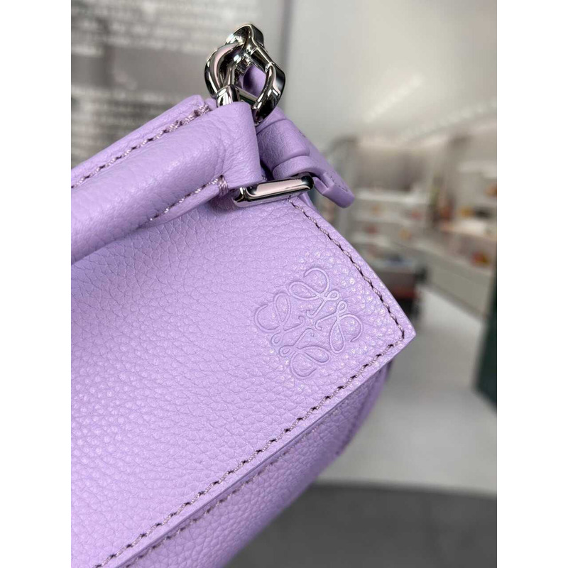 LOEWE Purple Puzzle Mini Shoulder Bag